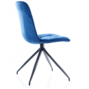 Стул SIGNAL TEXO Velvet Bluvel 86 темно-синий/черный